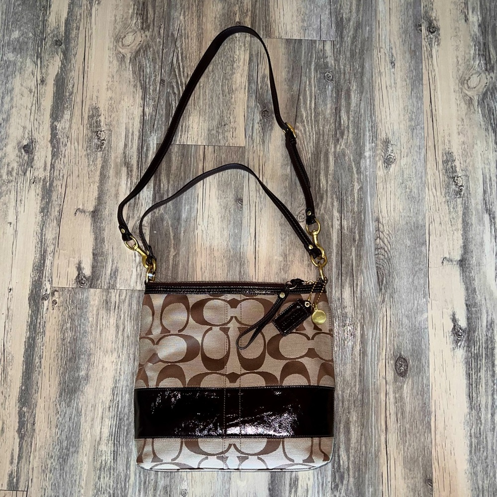 Coach bag 12825 B4 Khaki Brown